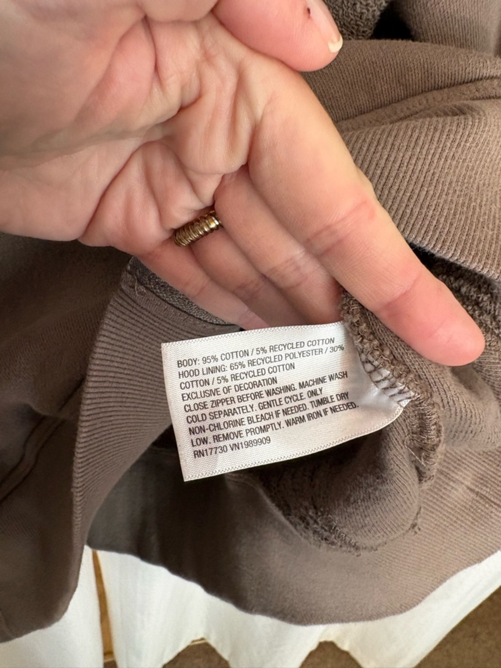 JoyLab Oversized Boho Zip Up Hoodie - Picture 3 of 6